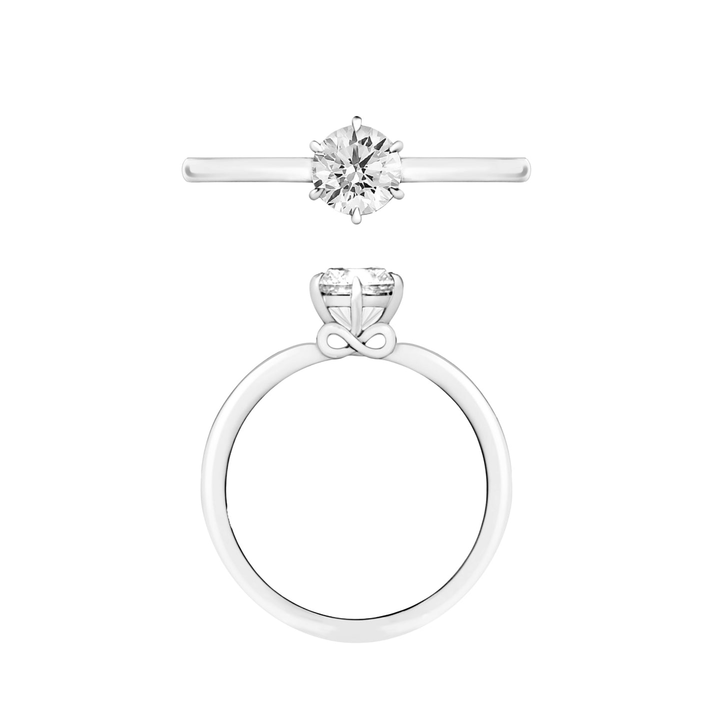 VinWang 0.5CT Diamond Engagement Ring V002