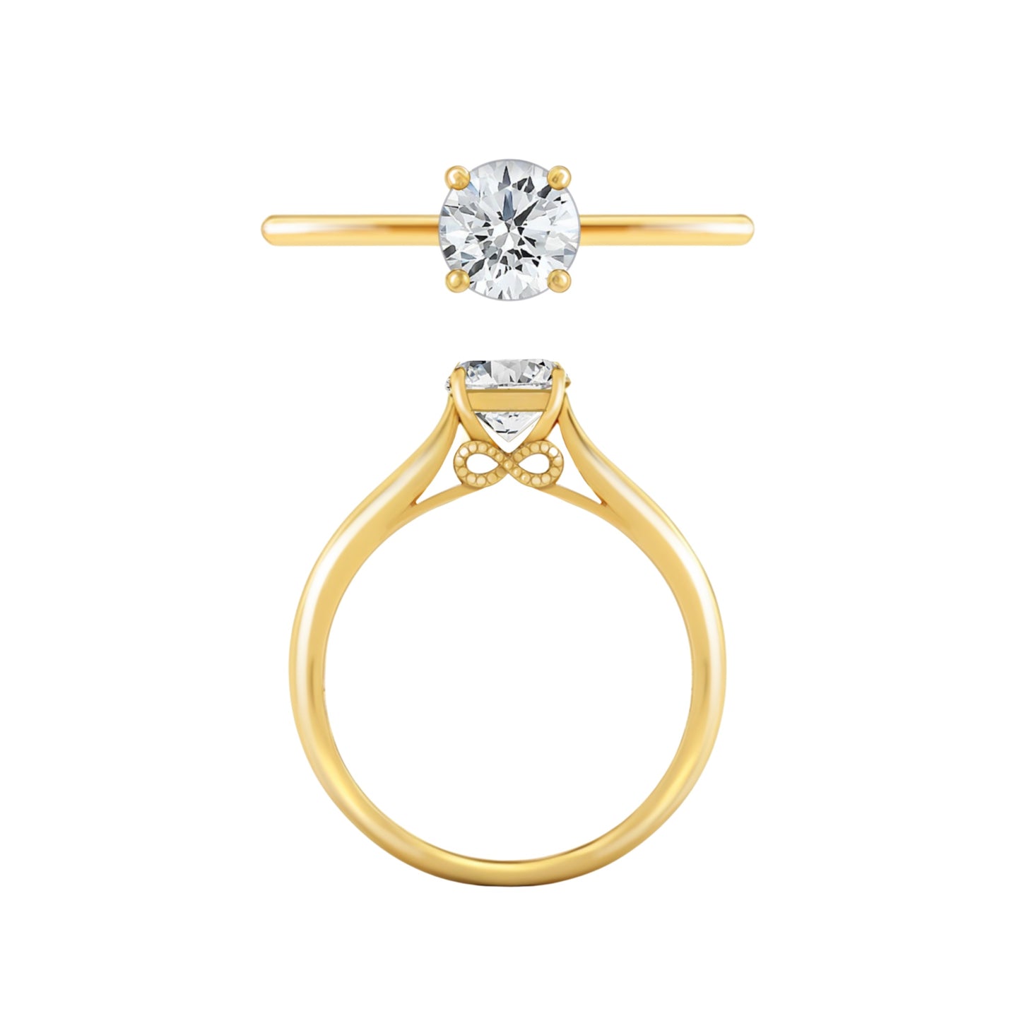 VinWang 0.5CT Diamond Engagement Ring 001