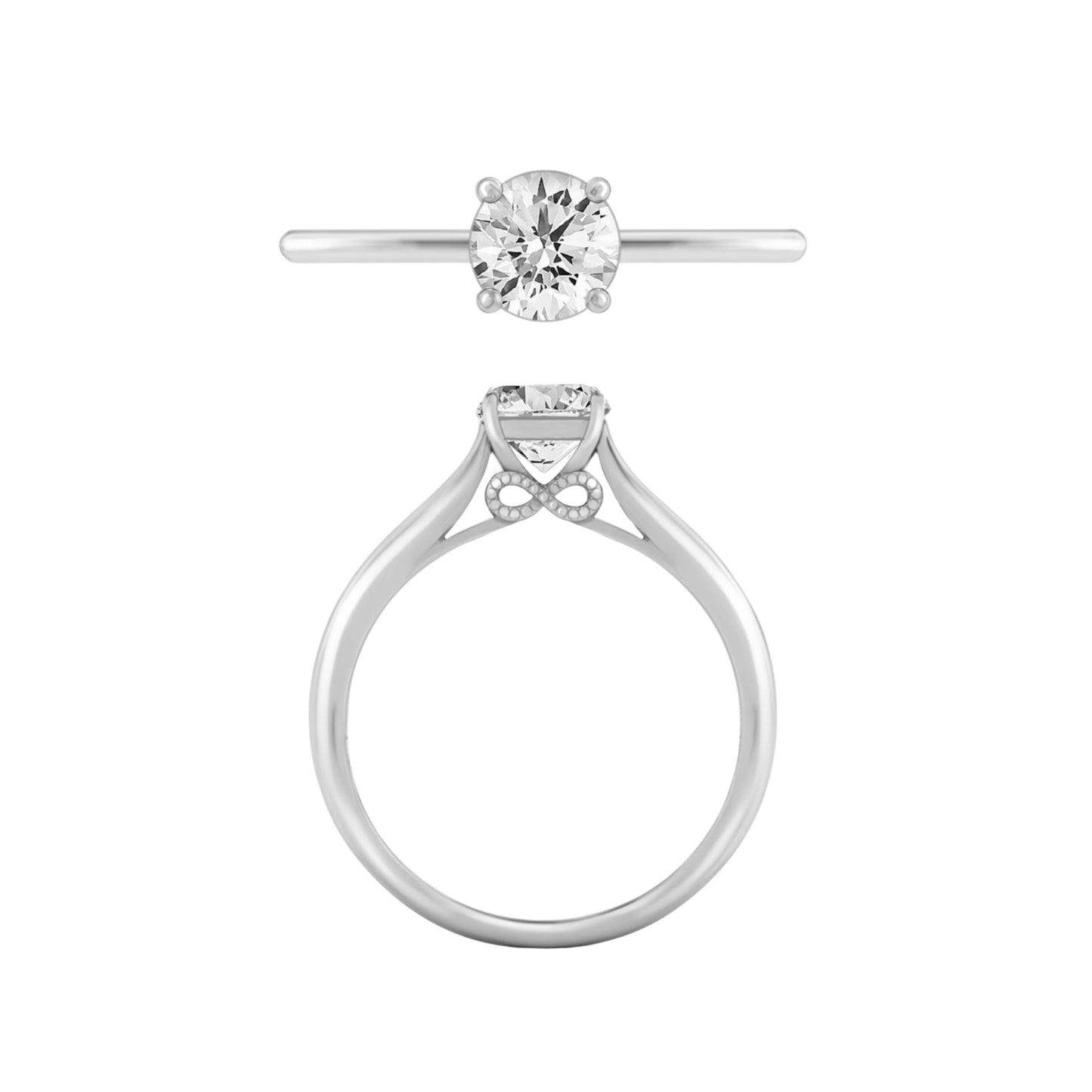 VinWang 0.5CT Diamond Engagement Ring 001